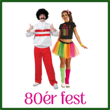 80er TØJ OG KOSTUMER