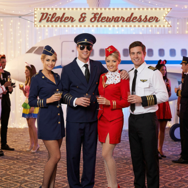 Pilot og Stewardesse kostumer