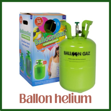 Helium til 30 stk balloner