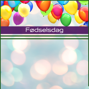 f�dselsdagspynt
