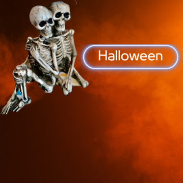 Halloween kostumer og pynt