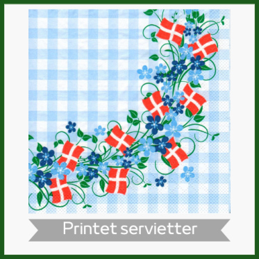 PRINTET SERVIETTER