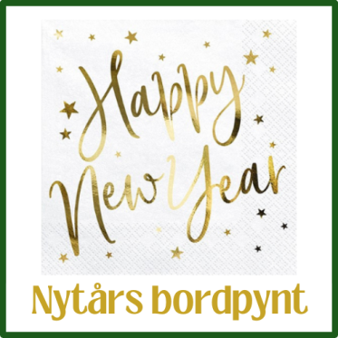 Nyårsdukning och bordsdekorationer för nyår