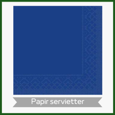 ENSFARVET SERVIETTER