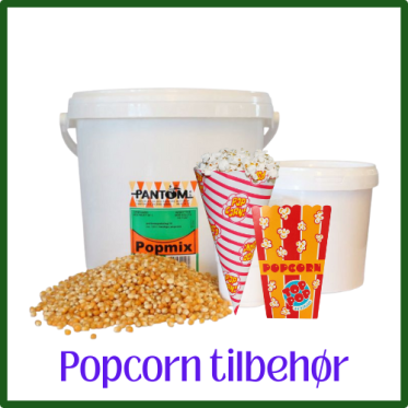 Popcorn tilbehør