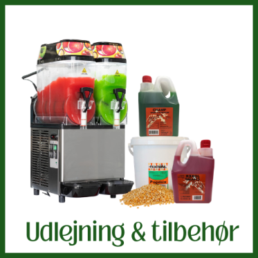 slush ice-maskin och popcorn