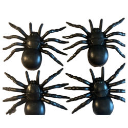 Spindlar svarta 4stk i plast