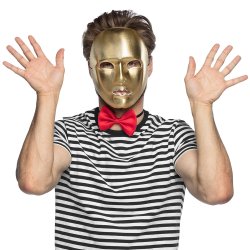 Mime maske guld