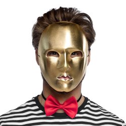 Mime maske guld