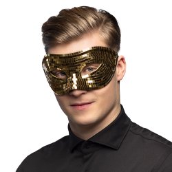 Maske Disco guld