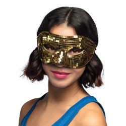 Maske Disco guld