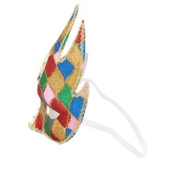 Venetiansk harlekin maskerade maske