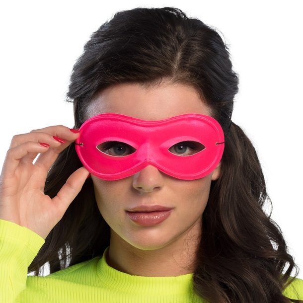 jenmaske i neon pink