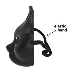 Svart Kitty Kattmask