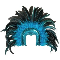 Hovedpynt Samba turquoise