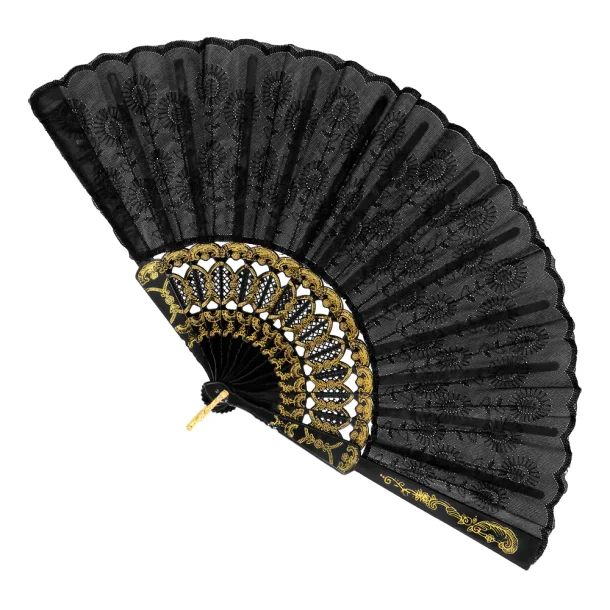 Flamenco vifte Sort