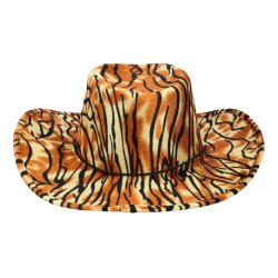 Cowboyhatt med tigerprint