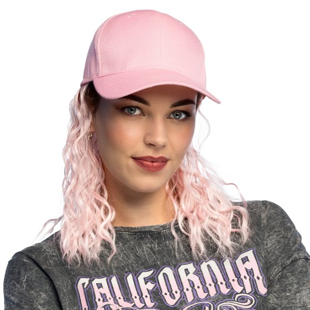Pink Kasket med Paryk