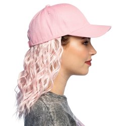 Pink Kasket med Paryk