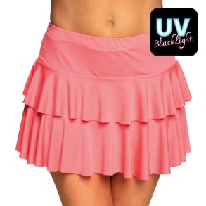 Neon pink mini nederdel UV