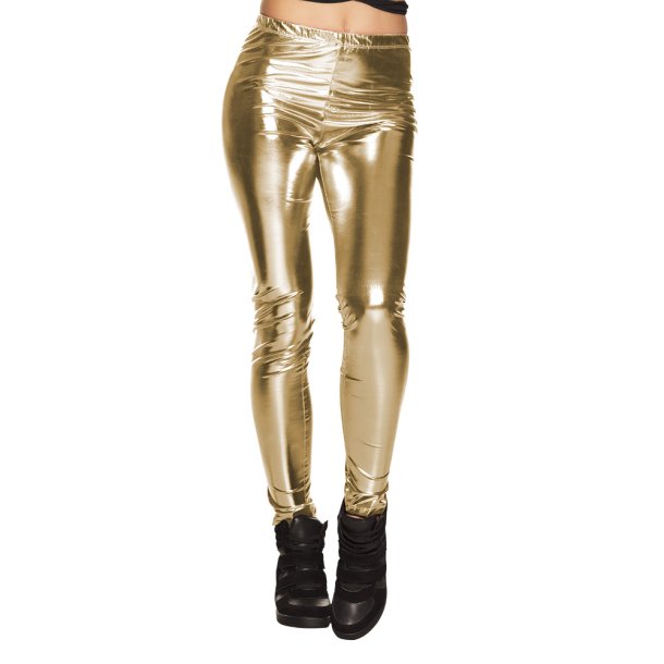 Metallic guld leggings