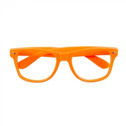 Neonbrille uden glas i orange