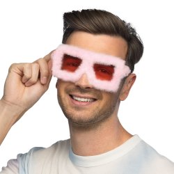 Fluffy Rosa Partyglas�gon