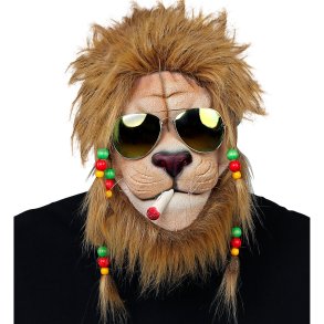 Rasta lejon halvmask