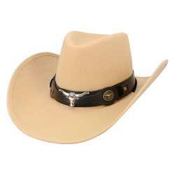 Cowboy hatt Wyatt beige