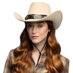 Cowboy hatt Wyatt beige