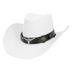 Cowboyhat - Wyatt hvid