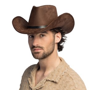 Cowboy hatt Bronco brun