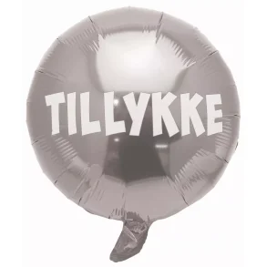 Rund Tillykke folieballon SLV