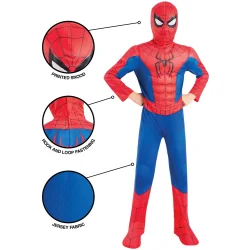 Spiderman deluxe - Brand new day- med muskelkrop