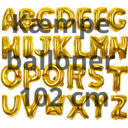 Folie ballon BOGSTAVER - GULD 102 cm