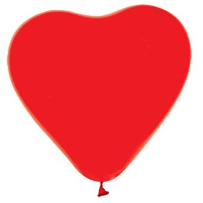 Ballon Hjerter i Rd 6 stk