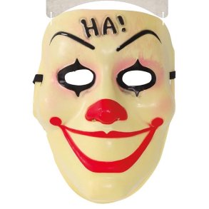 Klovnemaske i plast - HA!