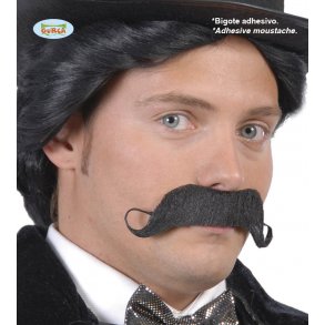 mustasch, styre stor svart
