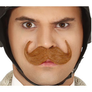 Mustasch engelsk brun