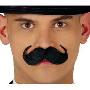 Mustasch engelsk svart