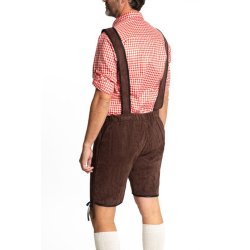 Lederhosen Mrkebrun - kort lngde
