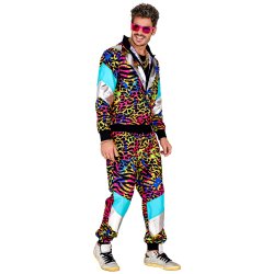 Joggingset 80-tal med leopardtryck