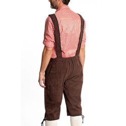 Lederhosen Lang Mrkebrun - 3/4 del lngde