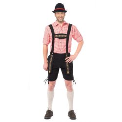 Lederhosen sort - kort lngde
