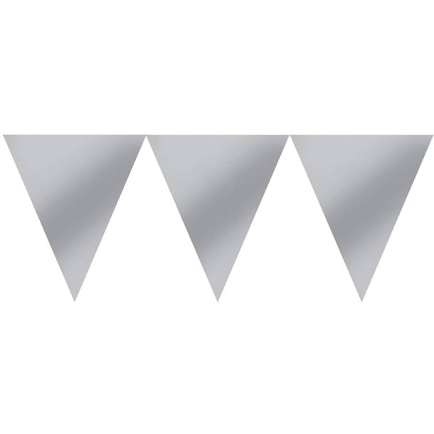 Flagbanner i mat Slv karton