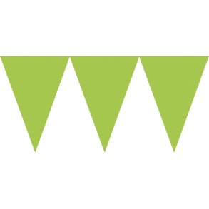 Flagbanner i Limegrn karton