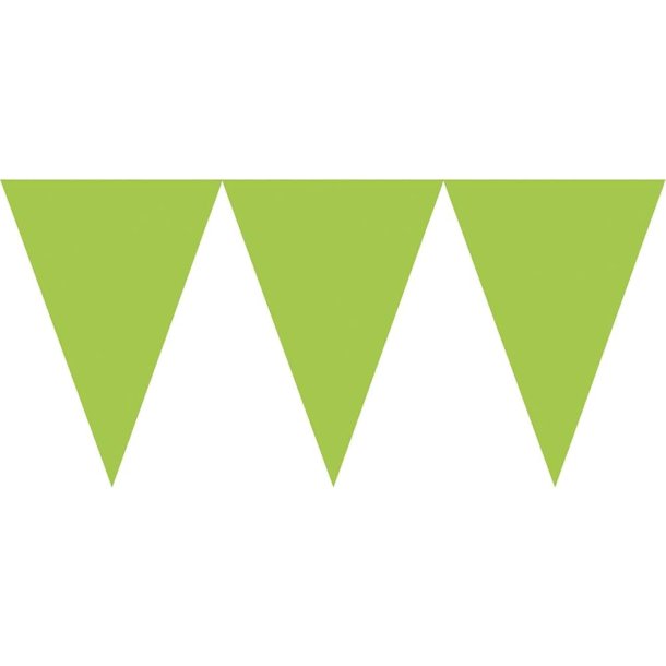 Flagbanner i Limegrn karton