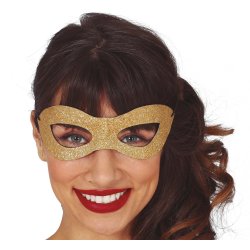 Guld glittermask 