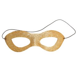 Guld glittermask 