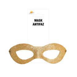 Guld glittermask 
